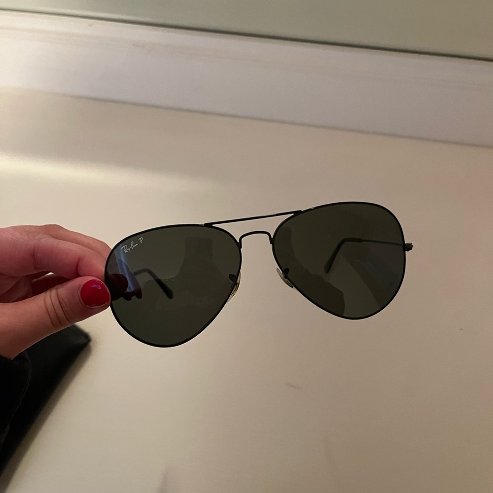 Ray Ban Black Aviators Polarized